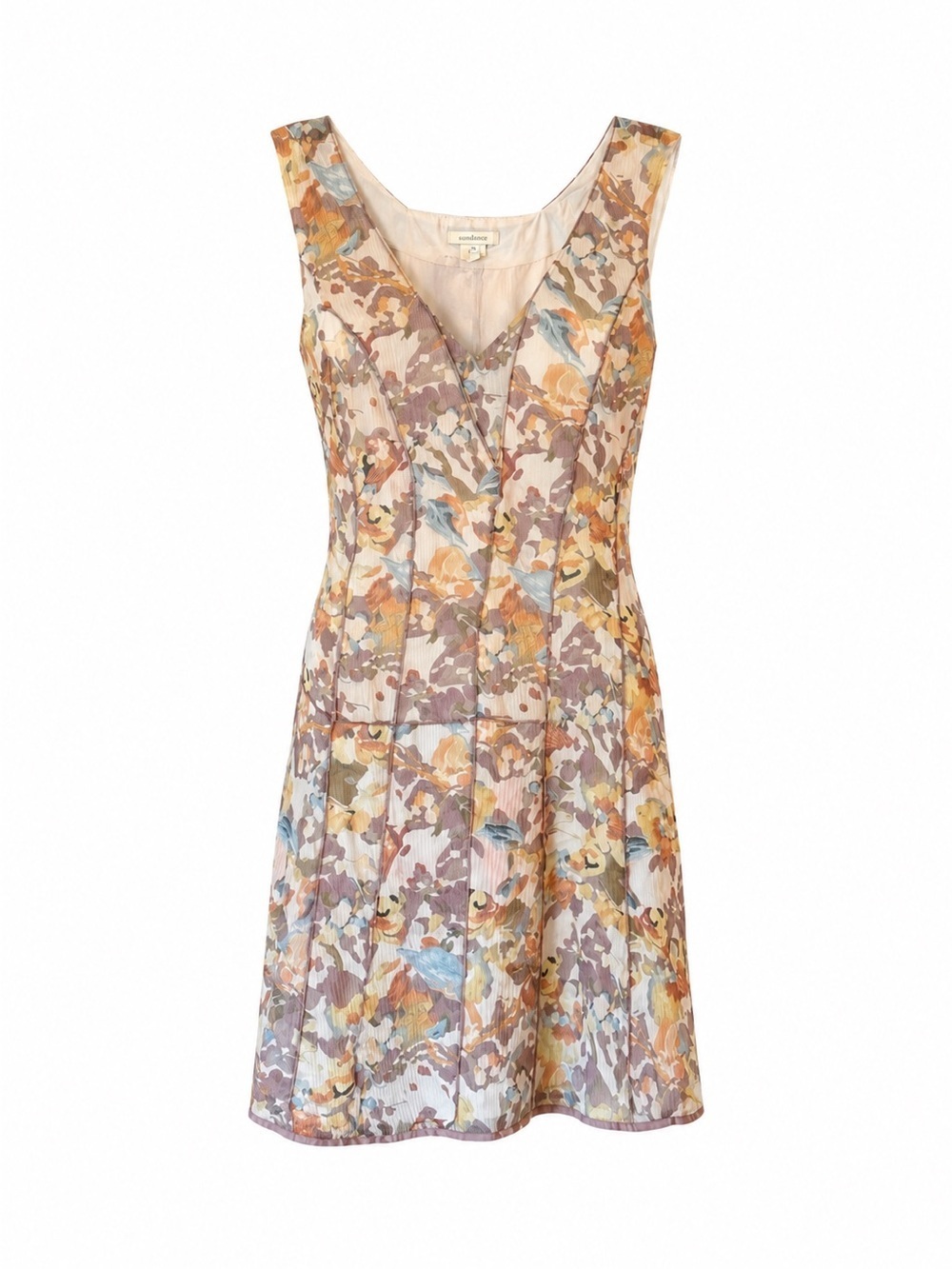 Sundance Silk Floral Sun Dress Women's Size 16